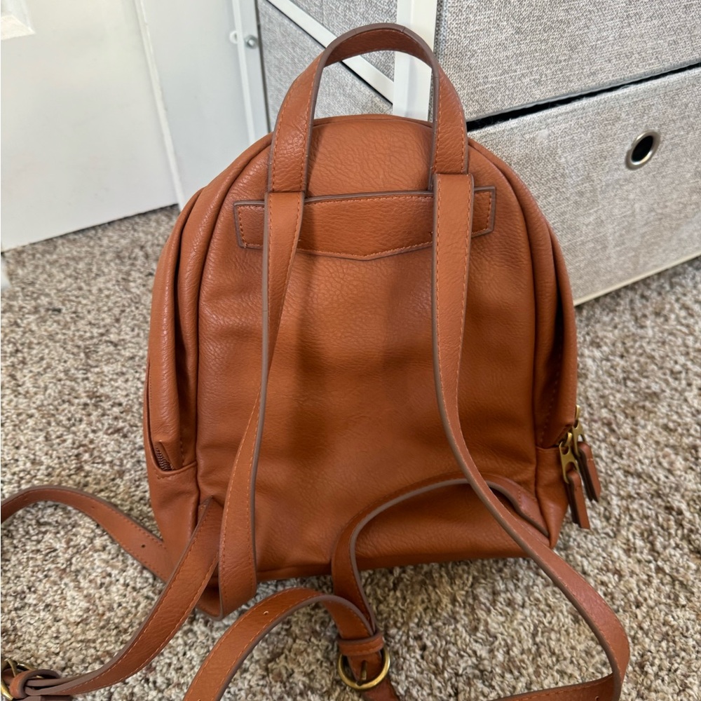 Universal Thread Brown Canvas Backpack Interior O… - image 2